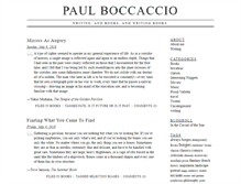 Tablet Screenshot of paulboccaccio.com